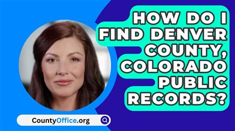 Denver County, CO Property Records Search .